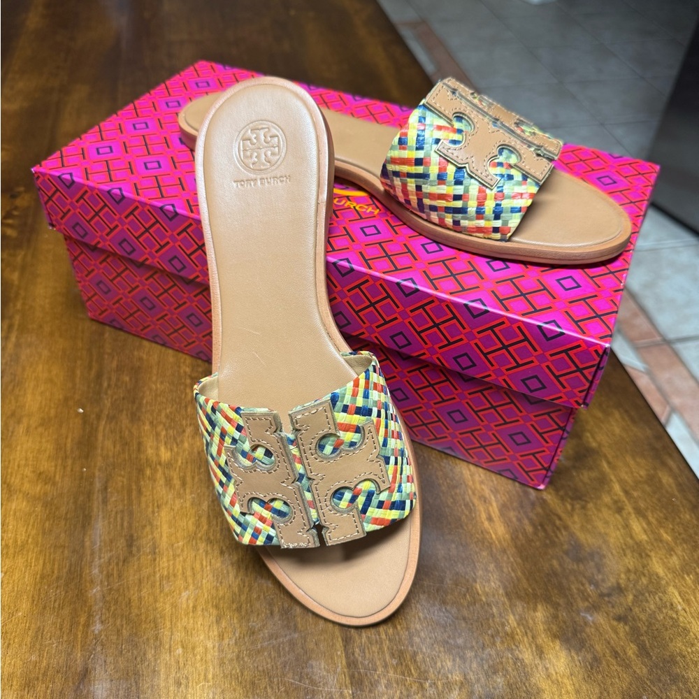 Tory Burch Woven Ines Slide